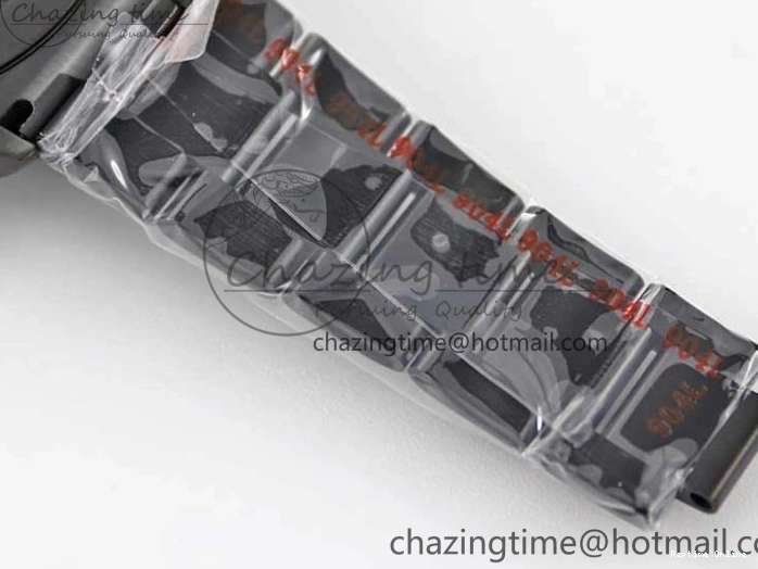 0223 Daytona All Black PVD TWF Best Edition Purple Diamonds Bezel Black Dial on PVD Bracelet SA Lightweight 2446